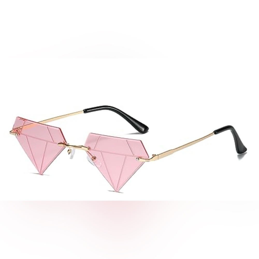 Pink barbie candy cateye sunglasses clear party diamond Marilyn Monroe glasses